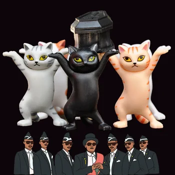 

Ghana's dancing pallbearers Cats Set hot Astronomia style mini Garden ornaments micro landscape room decor ornament