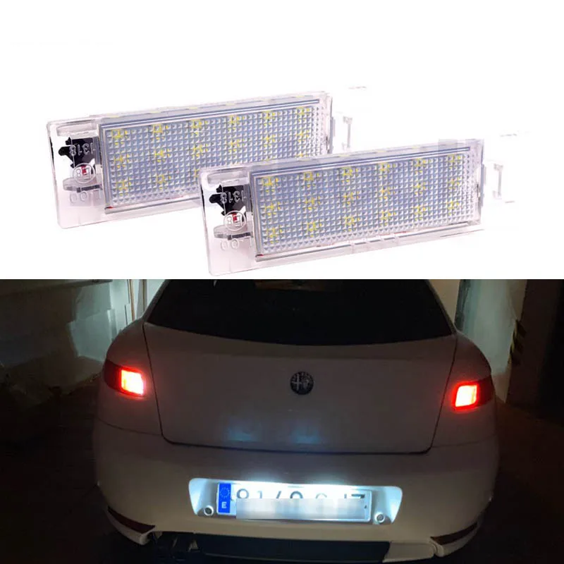 Светодиодные лампы и для номерного знака Alfa Romeo 2 шт. Canbus 147 156 159 166 Giulietta Mito GT Spider