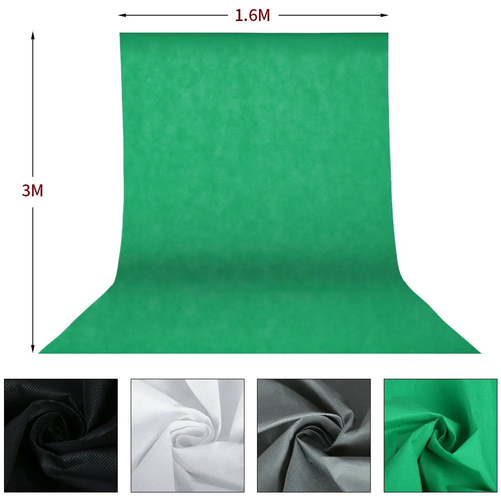 Photo Studio Kit Softbox Lighting Set Tripod Light Stand Background Support Green Backdrop Umbrella Photography Video Shooting