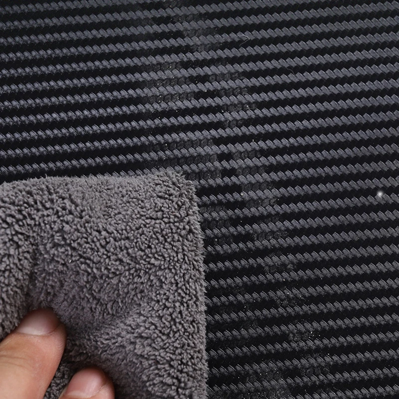 Car Console Pad For Tesla Model 3 17-23 Glove Box Anti Kick Carbon Fiber Leather Side Edge Film Protector Stickers Co-pilot storage Pad