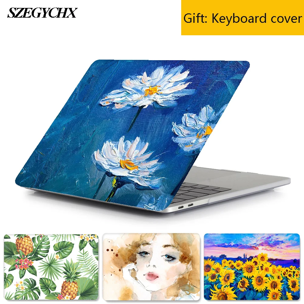 Чехол для ноутбука Macbook Air 13 A2337 A2179 2020 M1 Жесткий чипа Pro A2338 12 15 новая сенсорная