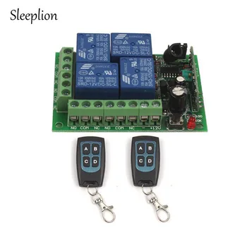 

High Sensitivity For DC 12V 4CH Small Channel Wireless Remote Control Controller Radio Switch 315mhz/433MHz Transmitter Receiver