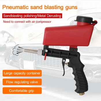 

Sandblasting Machine Portable Home DIY Mini Blasting Device 90psi Adjustable Pneumatic Sandblasting Set