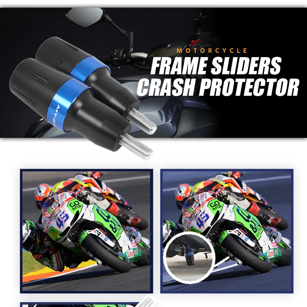 MT-07 Frame Sliders Crash Protector For YAMAHA MT07 2014-2022 FZ07 Tracer 700/GT 7 Motorcycle Accessories Falling Protection Pad foot rests