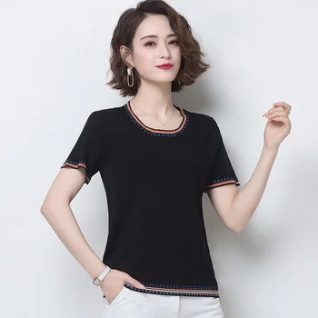 

2020 tshirt women t shirt friends new hot style letter friends print short sleeve t-shirts Europe gold