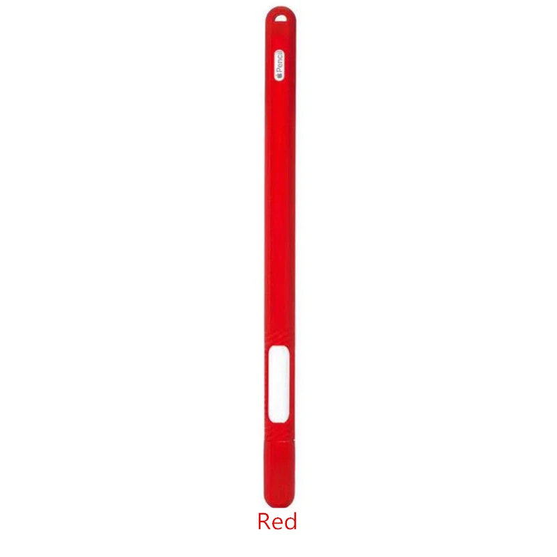 Легкий силиконовый чехол для Apple Pencil 2-го поколения, Защитный колпачок для iPad Pencil 2, держатель для сенсорного пера, чехол со стилусом - Цвета: Красный