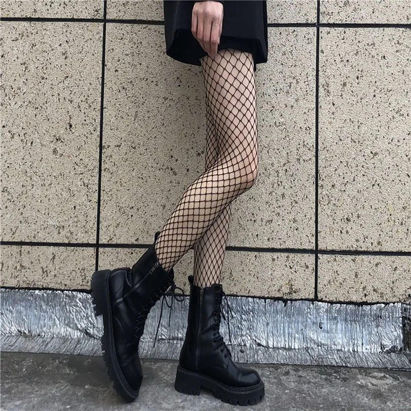 heated socks for women Women's Unbreakable tights sexy stockings Pantyhose open crotch woman Long large fishnet stockings grid woman fishnet tights orange knee high socks