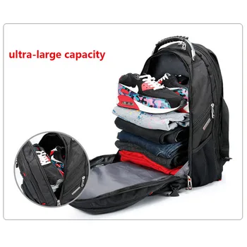 Crossten Durable 17 Inch Laptop Backpack,45L Travel Bag,College Bookbag,USB Charging Port,Water Resistant,Swiss-Multifunctional 2
