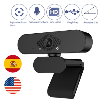 

HD 1080P PC Web Camera USB Webcam With Microphone Sound-absorbing Microphone Video Conference Live Broadcast For Computer Camera