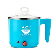 1Л многофункциональный электрический чайник маленький портативный из нержавеющей стали лапша мерная чашка студенческое спальное помещение Электрический чайник мини
