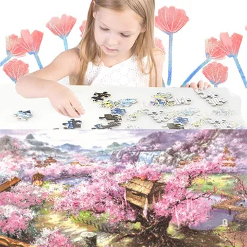 

Sakura Villa Puzzles Ordinary Puzzle Plane Puzzle 905 Style 50 * 75cm 1000PCS