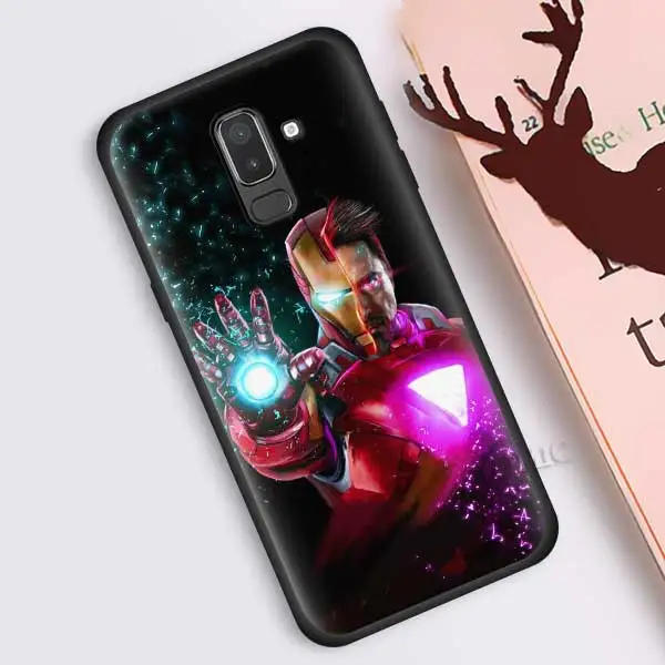 B06 Железный человек с принтами "Marvel", "Мстители", Чехол для samsung Galaxy J8 J6 J4 A6 A7 A8 A9 плюс M10 M20 M30 S M40 силиконовый чехол для телефона с изображением на задней панели Чехол - Цвет: B06