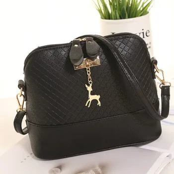 

Shoulder Bags for Women 2020 Fashion Mini Bag with Deer Toy Shell Shape Small Messenger Crossbody Bag Ladies Zipper HandBags