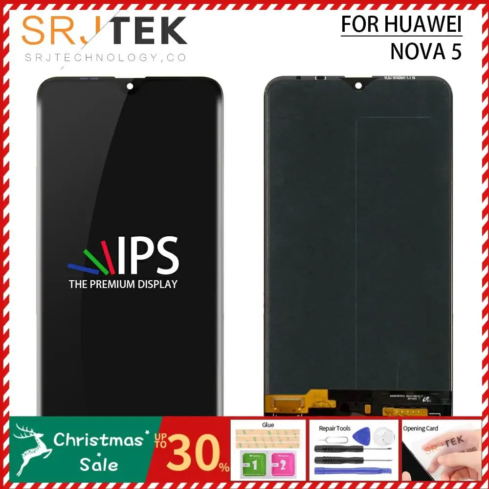 Протестированный для huawei nova 5 Pro ЖК-дисплей для huawei nova 5 стеклянная Сенсорная панель сенсор для nova 5 Pro экран дисплея запасные части