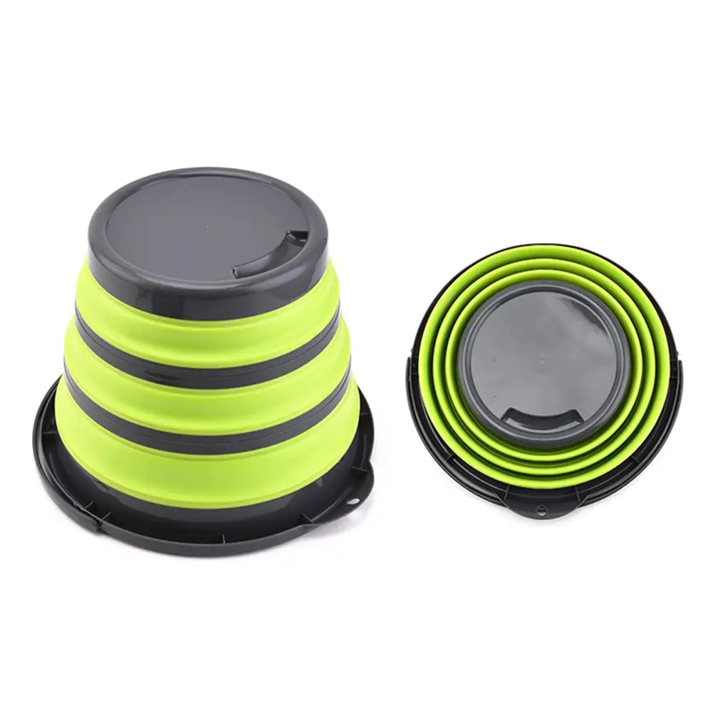 4L/5L/10L Collapsible Bucket Portable Folding Bucket Water Bucket Container with Sturdy Handle for Backpacking Camping Outdoor