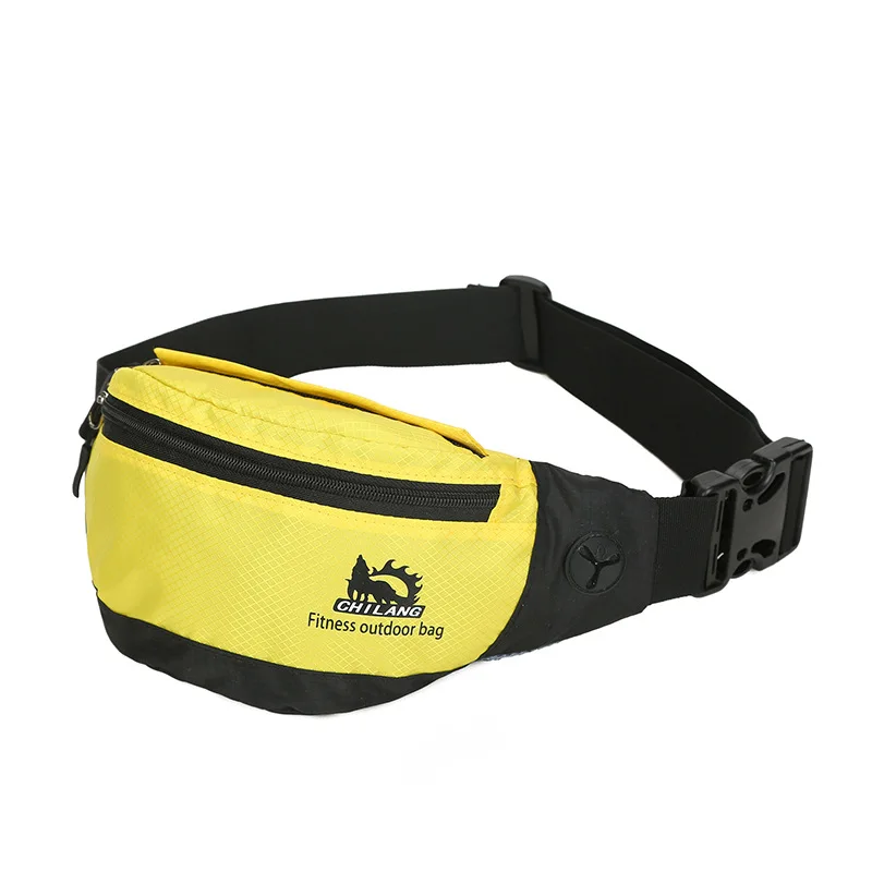

Customizable Logo Outdoor Sports Multi-functional Mobile Phone Waist Bag Nylon Waterproof Men's Women's Close Fit Waist Bag Curr
