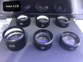 

0.3X 0.5X 0.7X 1.5X 2X WD Auxiliary Zoom Stereo Microscope head for mobile phone tablet repair trinocular microscopio lens