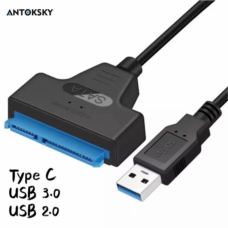 Usb 3 0 Sata 3 Cable Sata To Usb 3 0 Adapter Up To 6 Gbps Support 2 5 Inches External Hdd Ssd Hard Drive 22 Pin Sata Iii Cable Computer Cables Connectors Aliexpress