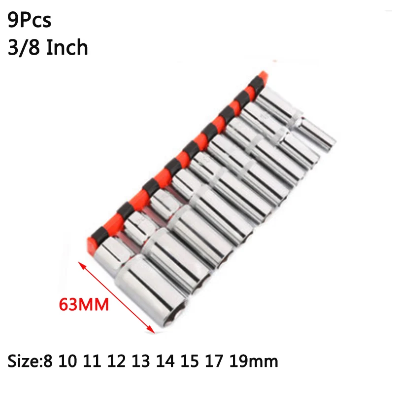 

Socket Bit Joint Holder 1/4" 3/8" 1/2" Drive Adaptor Hex Shank Quick Release Adapter Converters Tool with Socket Rack Holder