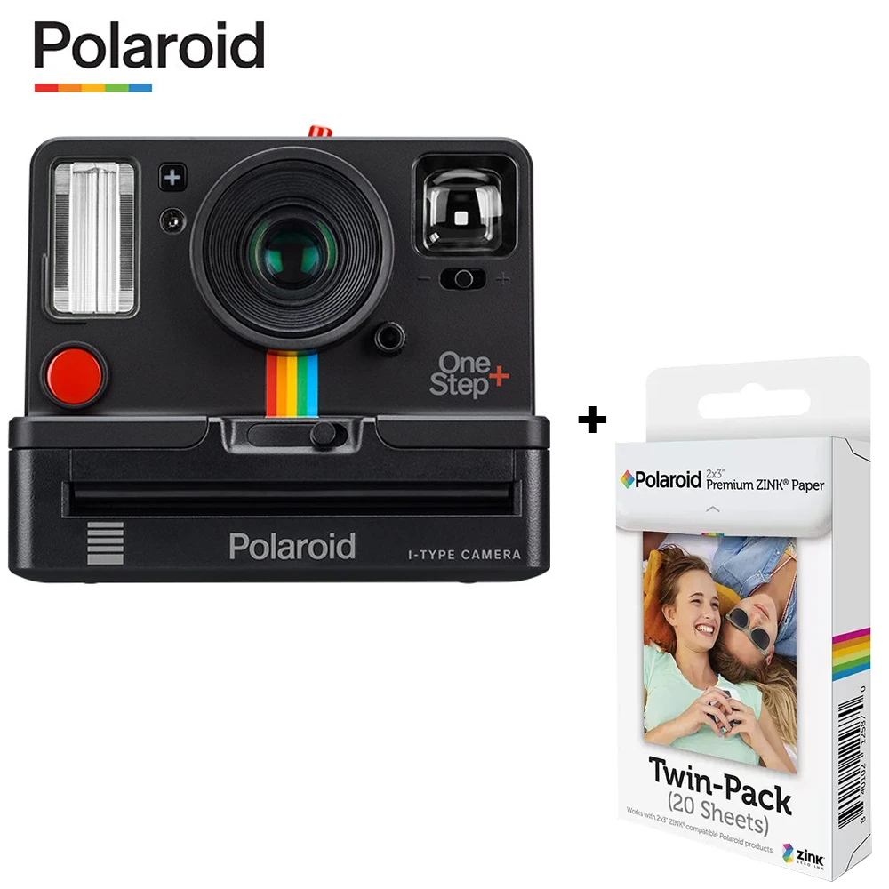 Новая Polaroid Rainbow Camera Onestep + Классическая пленка с фотобумагой один раз черно белая