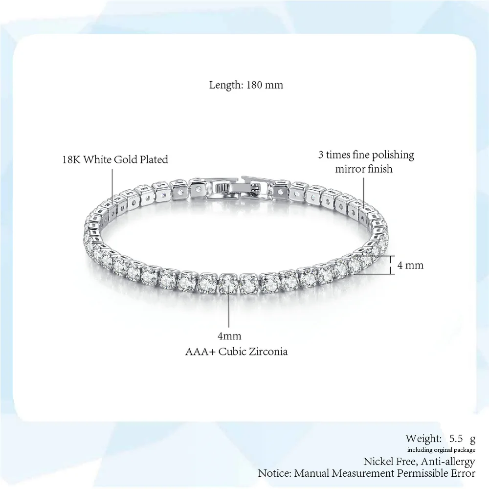 ZHOUYANG Tennis Bracelets For Women Simple Luxury Round Crystal Gold Color Bangle Chain Wedding Girl Gift Wholesale Jewelry H074 6