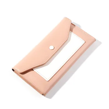 

Women Wallet Faux Leather Buckle Fashion Money Wallets Holder Lady Purse PU Clutch Coin Card Package Phone