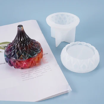 

Water Drop Shape Resin Mold Sea Storage Box Epoxy Case Silicone Tools