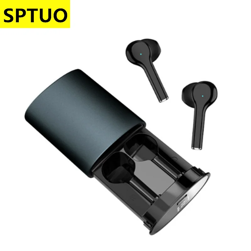 

Hifi Wireless Headphone Charging Box Earphones Bluetooth 5.0 Mini 9D Waterproof Sports Stereo Earbuds Headsets With Microphone