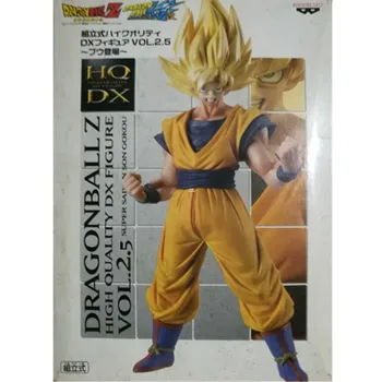 

8" Dragon Ball Z Saiyan Blond Hair Son Goku Kakarotto Golden Cat Sticker Reprint Version PVC Action Figure Toy BOX 22CM X827