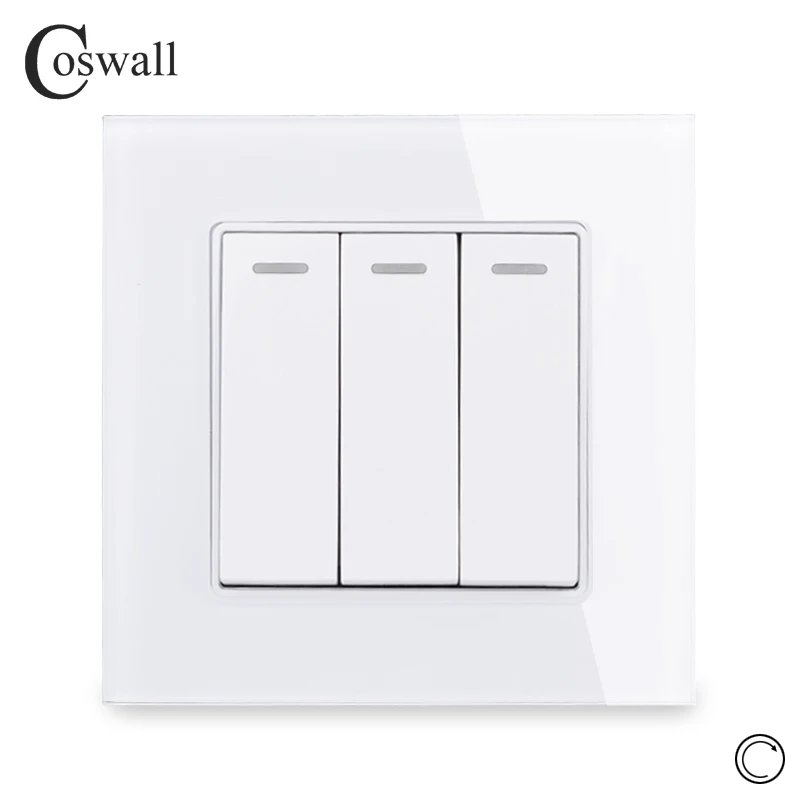 Панель из хрустального стекла Coswall 3 банды 1 полосный сброс импульсный