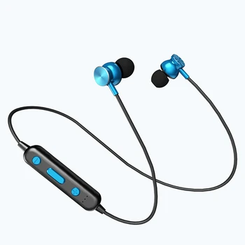 

iMice New Wireless Bluetooth Headset Megnetic suction ear sports Bluetooth Earphone with mircrophone Support power display