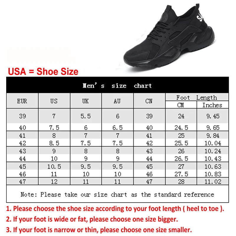 AtreGo Men Safety Shoes Steel Toe Cap Work Protective Trainers Anti-Smash Steel Toe Non-Slip Lightweight Fabric Hiking Shoes