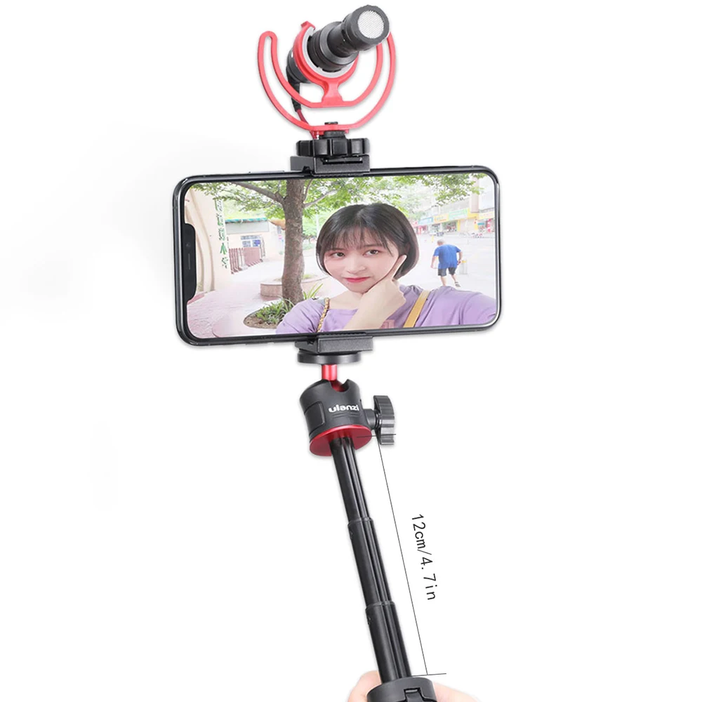 

Ulanzi MT-08 Desktop Extendable Tripod With 1/4 Screw To DSLR Cameras Smartphone Microphone LED Light for Vlogging