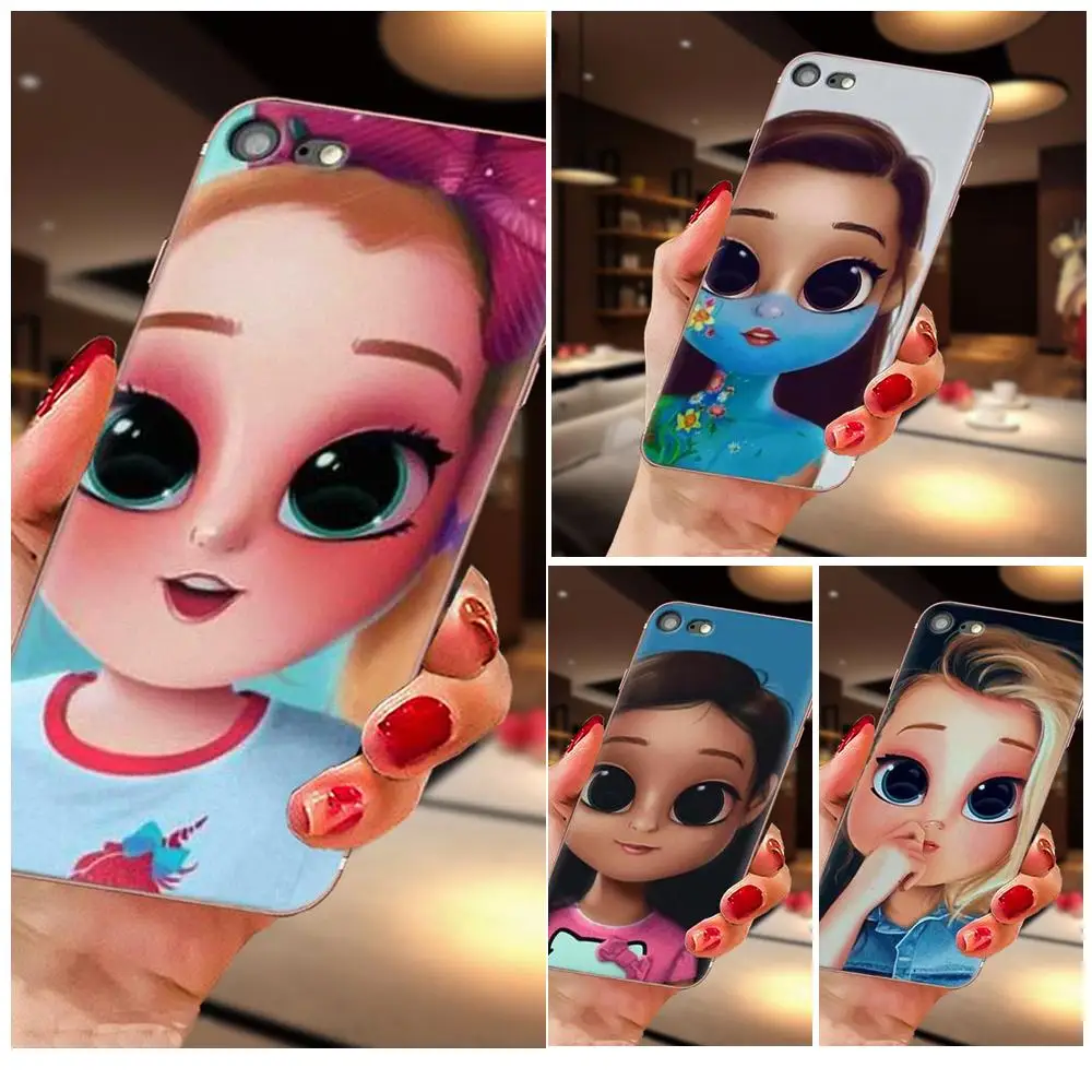 Kaiwaii чехлы из ТПУ с большими глазами для девочек Чехлы Samsung Galaxy A51 A71 A81 A90 5G A91 A01 S11 S11E
