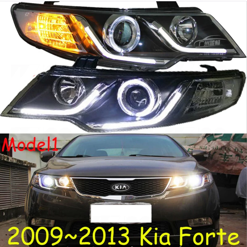 Автомобильный Стайлинг головная лампа для Kia Forte 2009-2013 HID spectora k5 cerato светодиодный фонарь DRL H7/D2H HID Xenon bi xenon объектив Авто Acc