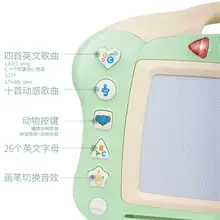 Роспись тарелки по Sketchpad магнитная доска для рисования, купание ребенка, новорожденных, мягкая детская От 1 до 3 лет 2-Цвет граффити детская чертежная доска игрушка