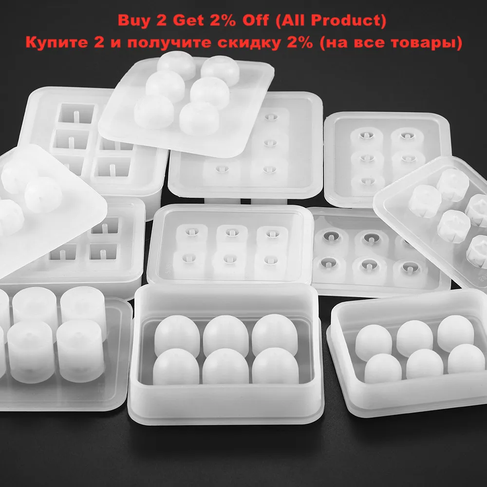 FUNSHOWCASE Set Stampi In Silicone Per Gioielli In Resina – Forme Cristallo E Pietre Preziose, 220 Pezzi - 4