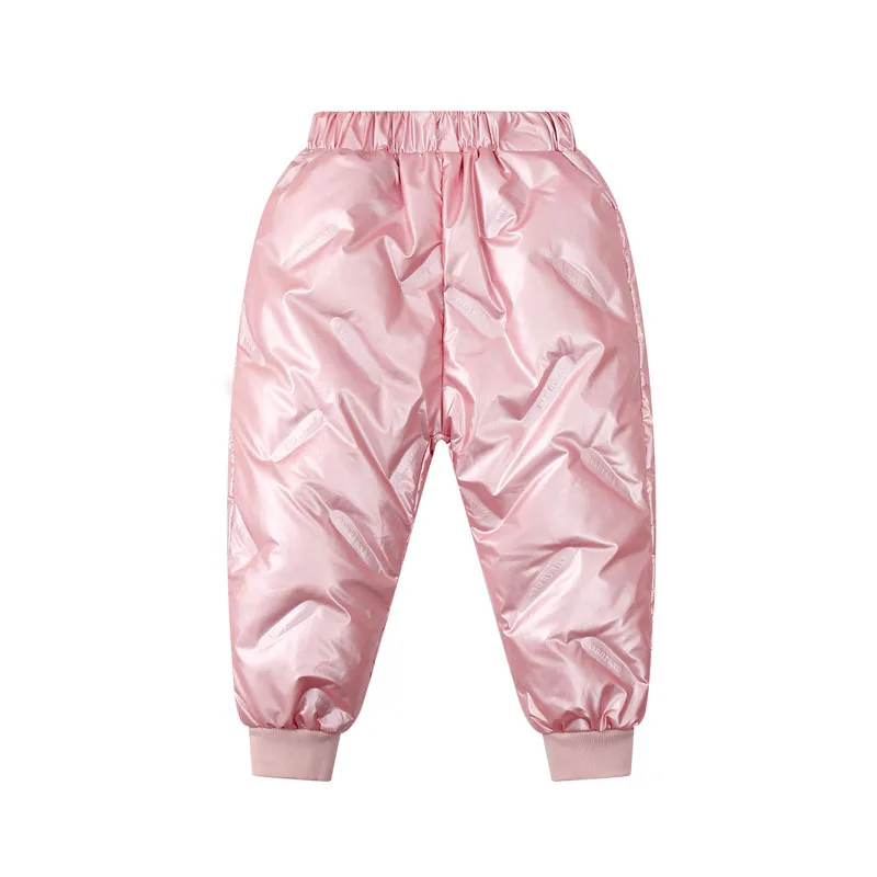 

Girls Down Pants Winter Toddler Warm Thicken Trousers Kids Teens No-wash Gloss Pants Children Clothing Baby Boys Down Pants