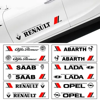 

Personality Car Logo Styling Door Side Stickers Creative Waterproof Cover Scratches Decoration Accessories PVC