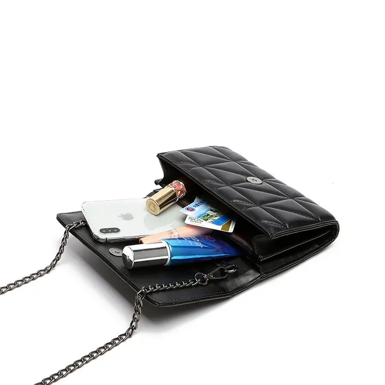 Брендовая женская сумка из мягкой кожи через плечо сумка для девочек вечерние кошельки, через плечо стеганые на цепочке с клапаном модные женские сумки