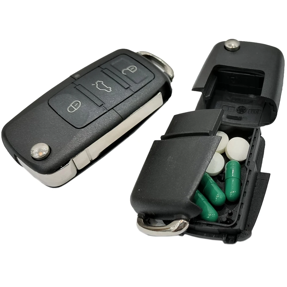 Fake Car Key Safe Hidden Secret Compartment Stash Box Discreet Decoy Car  Key Fob to Hide and Store Money