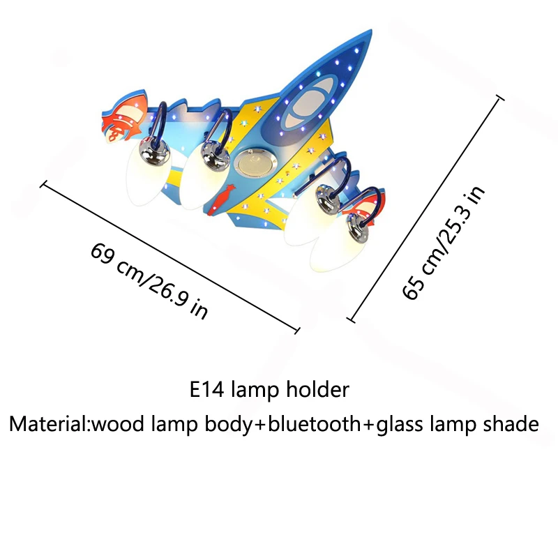 מנורת רמקול Bluetooth עבור תינוק נברשת ילדים חדר ילדים ילדים ילדים חדר נברשת חדר שינה kawaii חדר תפאורה תליית מנורת