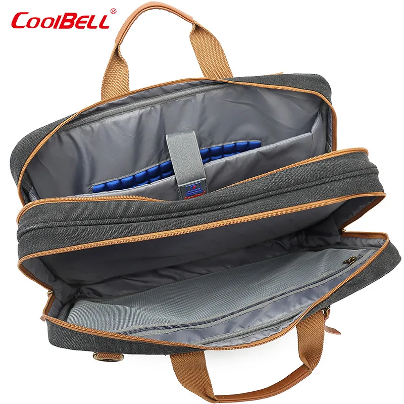Coolbell-brand Laptop Bolsa para Homens e Mulheres 17 17.3 Bolsa Messenger Packsack Shoulder Case para Notobook Dropship - Imagem 4