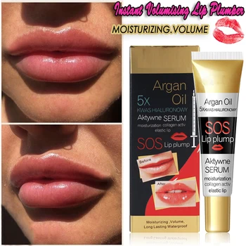 

Instant Volumising Pulp Lip Plumper Collagen Lip Plumping Gloss Moisturizer Repair Lip Extreme Volume Essence Lips Enhancer Oil