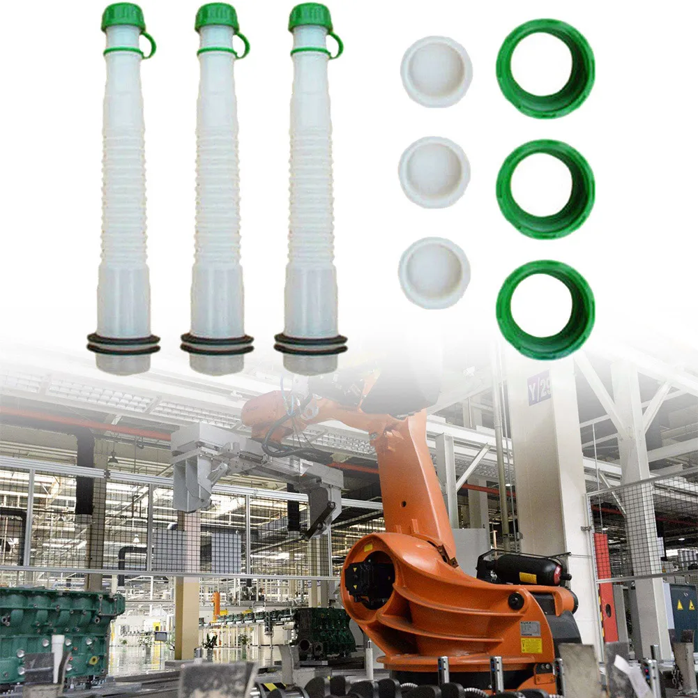 3 SETS Replacement Gas Can Spout Parts Kit Cap Gasket Refuel Container 