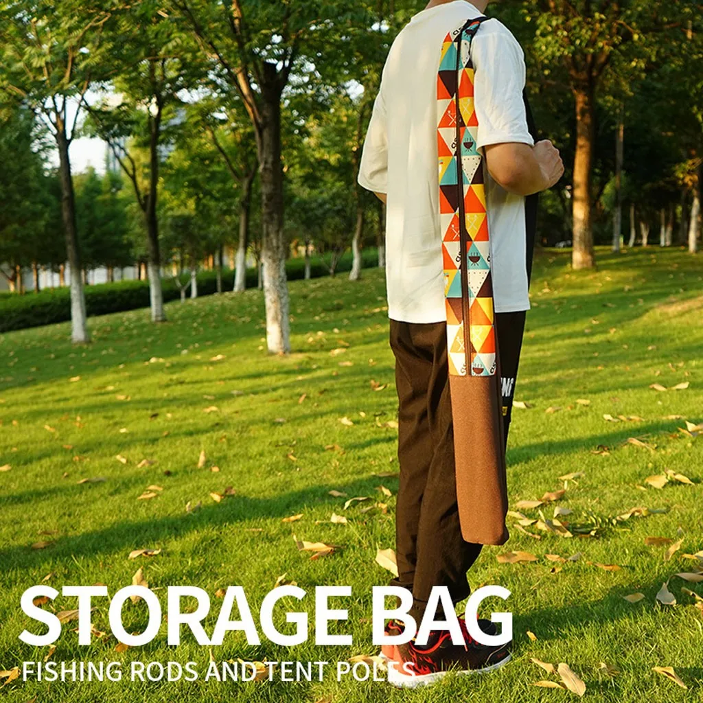 Outdoor Camping Storage Bag Canopy Pole Tent Pole Fishing Rod Hand Outdoor Camping Storage Bag Canopy Pole Tent Pole Fish