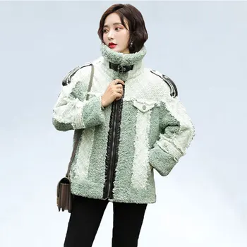 

Winter Fur Coat Women Sheep Shearing Winter Coat Women Wool Jacket for Women Clothes 2019 Abrigo Mujer Short jacket Coats 365