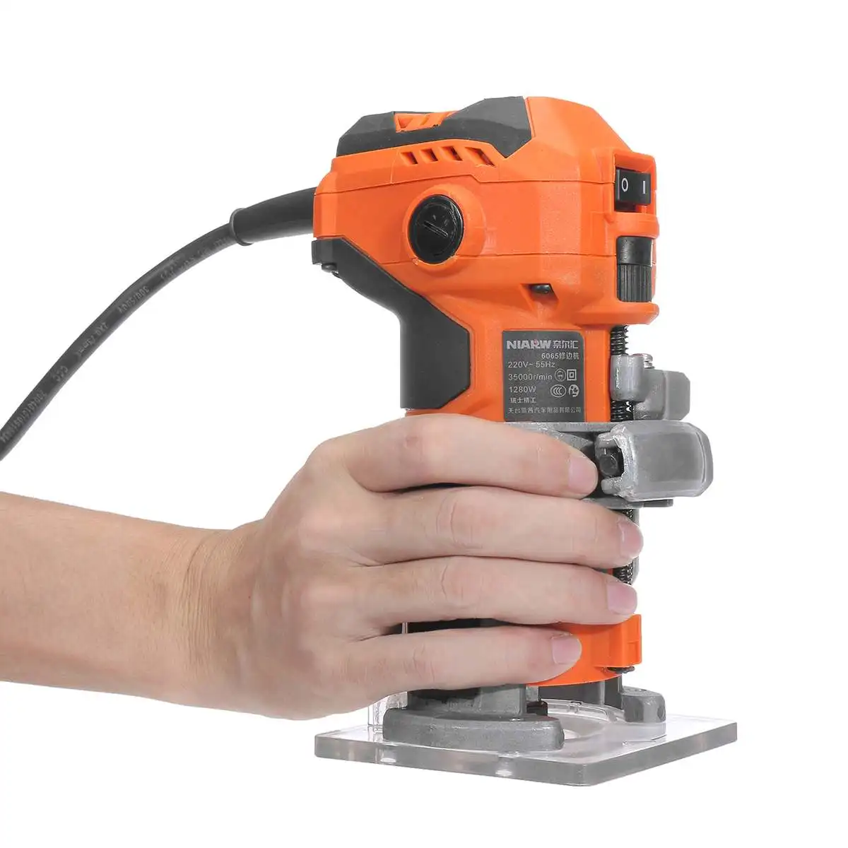 Ceny MPT Wood elektryczny trymer do obróbki drewna frezarka do drewna 1280W 35000r min elektryczna ręczna przycinarka do drewna Laminator Router Edge Joiners Set