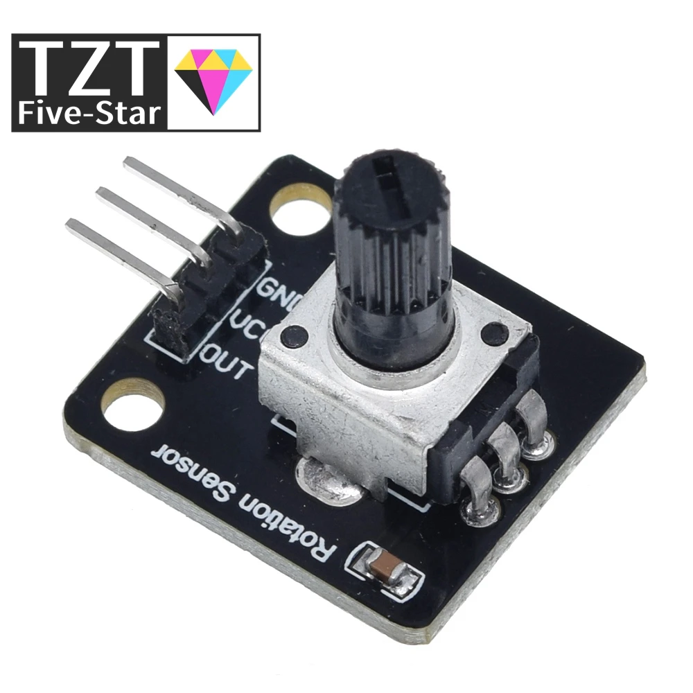 Роторный потенциометр TZT аналоговый ручной модуль для Raspberry Pi Arduino электронные
