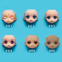 Ymy Body Replacement Face Plates Open Eyes Movable Eyes For Gsc Clay Man Ob11 Head Split Gsc Doll Face 1/12bjd Doll Accessories 1